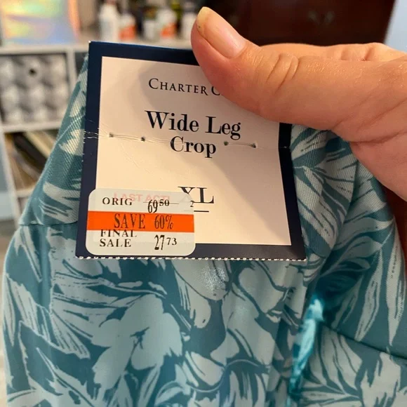 Macy’s Charter club Island Breeze crop pants New with Tags - Picture 5 of 5